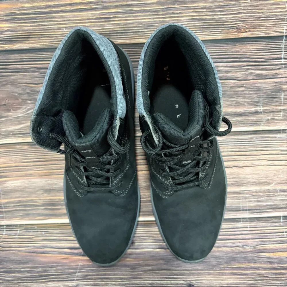 Timberland Boltero Mid Youth Suede Black‎ Lace Up Boots Size 6.5